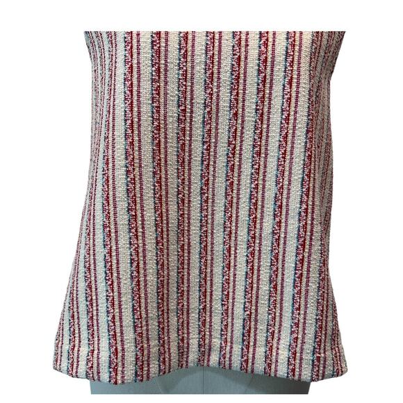 Madewell Shirt Womens Size XS Boucle Stripe Cross Open Back Tank Top - Picture 5 of 12